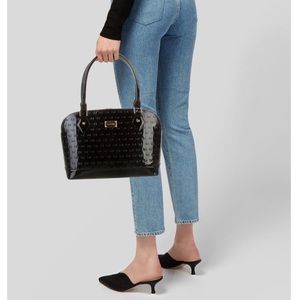 St. John patent leather shoulder bag